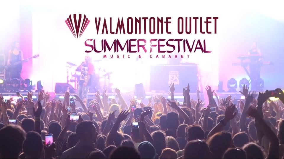 Il cartellone del Valmontone Outlet Summer Festival dalla pagina facebook dell'outlet
