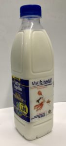 L'etichetta della campagna Vivi la Bontà su una bottiglia di Latte Tigullio