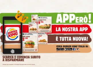 Burger King a Peschiera Borromeo (Mi), la nuova app con le offerte