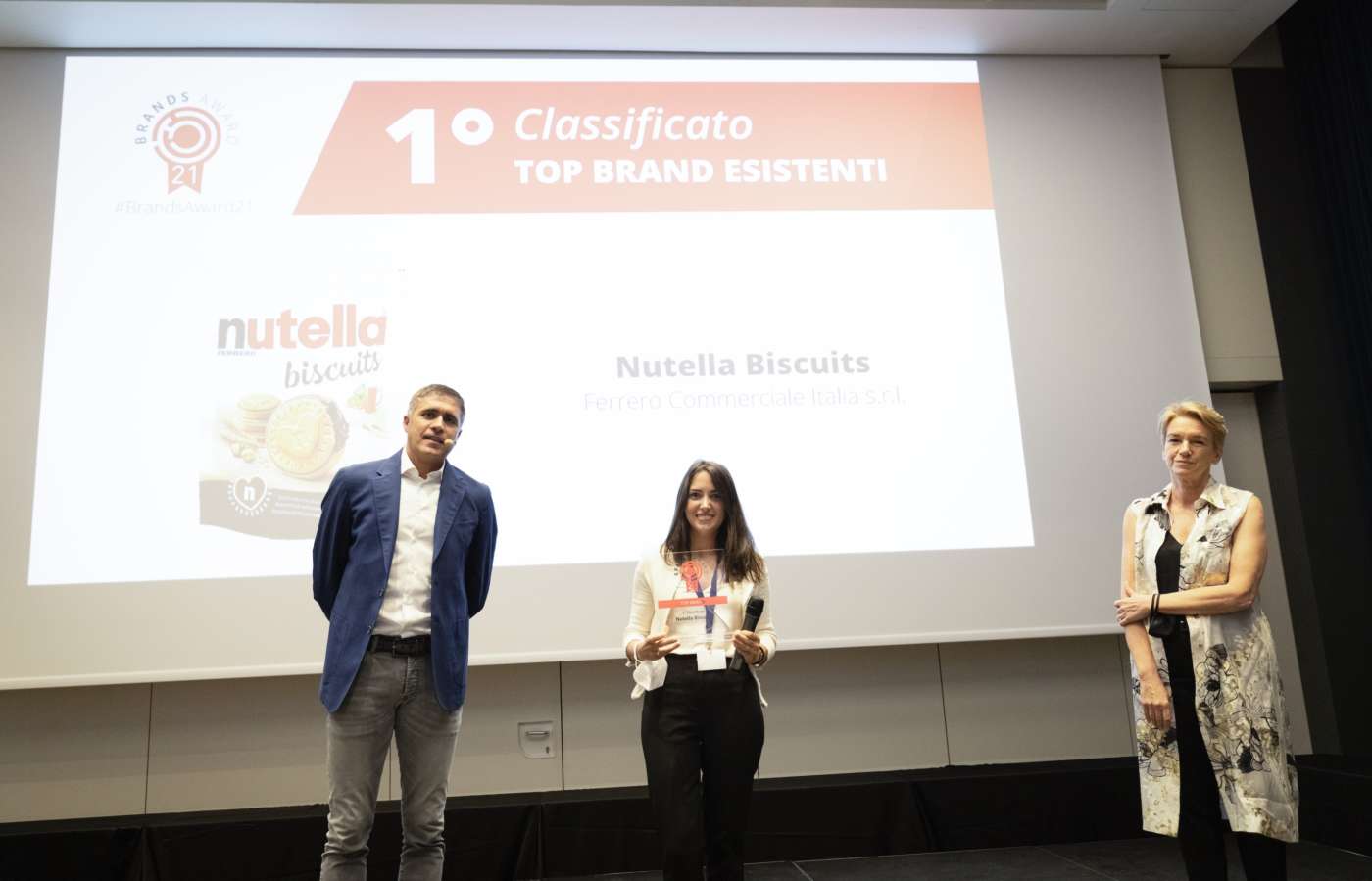 Brands Award 2021 Top Brand esistenti 1 classificato Nutella Biscuits