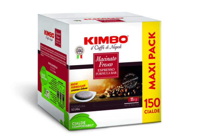 Kimbo cialde compostabili caffè macinato fresco