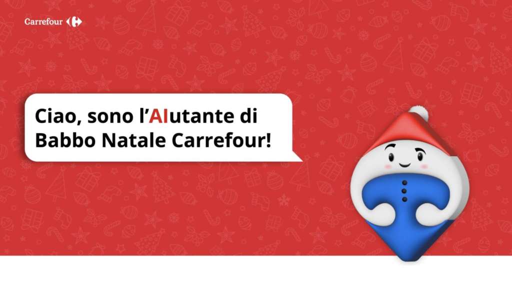 L’Aiutante di Babbo Natale di Carrefour usa l’intelligenza artificiale